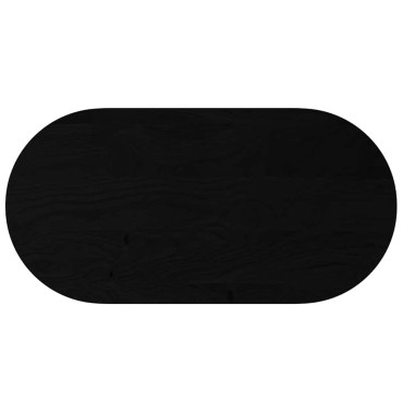 vidaXL Επιτραπέζια επιφάνεια Σκούρο Καφέ 120x60x2cm Ξύλο Δρυός Οβάλ