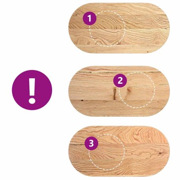 vidaXL Επιτραπέζια επιφάνεια 100x50x4cm από Μασίφ Ξύλο Δρυός Οβάλ