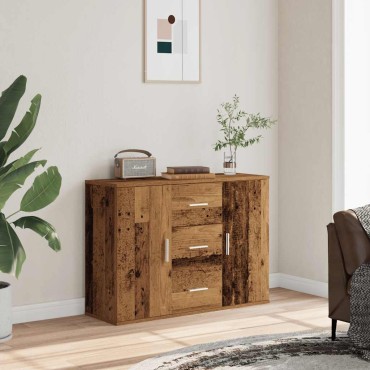 vidaXL Μπουφές Όψη Παλαιού Ξύλου 90x29,5x65cm Επεξεργασμένο Ξύλο 1 τεμ.