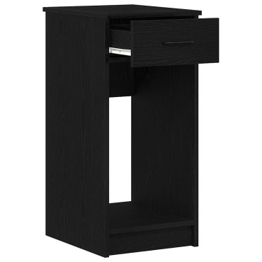 vidaXL Πύργος υπολογιστή με συρτάρι Μαύρο 35x45x77cm 1 τεμ.