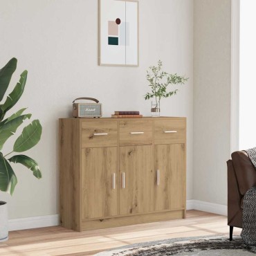 vidaXL Ντουλάπι Αρτισιανή Δρυς 91x28x75cm από Επεξεργασμένο Ξύλο 1 τεμ.