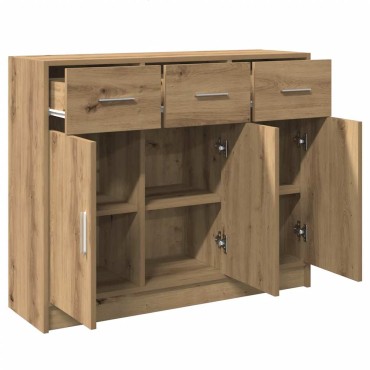 vidaXL Ντουλάπι Αρτισιανή Δρυς 91x28x75cm από Επεξεργασμένο Ξύλο 1 τεμ.