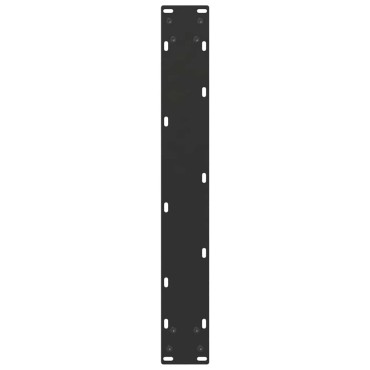 vidaXL Πόδια τραπεζαρίας σχήμα U 2 τεμ. Μαύρο 60x(72-73)cm Χάλυβας