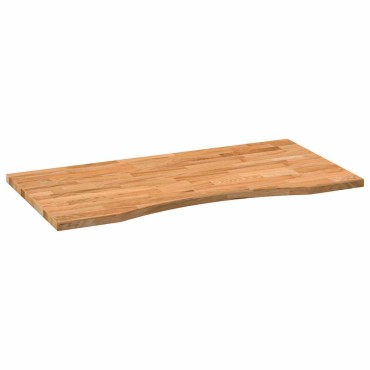 vidaXL Επιφάνεια Τραπεζιού Ορθογώνιος 100x50x2,5cm Μασίφ Ξύλο Δρυός 1 τεμ.