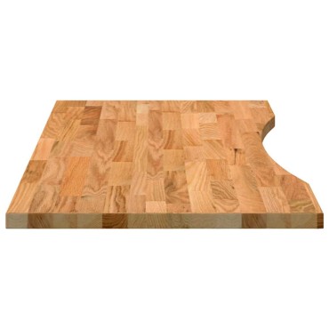 vidaXL Επιφάνεια Τραπεζιού Ορθογώνιος 100x50x2,5cm Μασίφ Ξύλο Δρυός 1 τεμ.