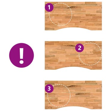 vidaXL Επιφάνεια Τραπεζιού Ορθογώνιος 100x50x2,5cm Μασίφ Ξύλο Δρυός 1 τεμ.