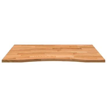 vidaXL Επιφάνεια Τραπεζιού Ορθογώνιος 100x80x2,5cm Μασίφ Ξύλο Δρυός 1 τεμ.