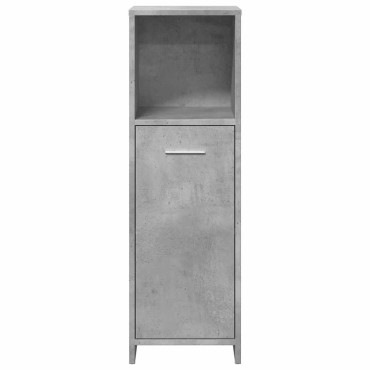 vidaXL Στήλη Μπάνιου Γκρι Σκυροδέματος 30x30x95cm Επεξεργασμένο Ξύλο 1 τεμ.