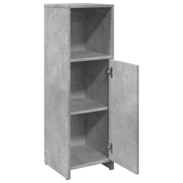 vidaXL Στήλη Μπάνιου Γκρι Σκυροδέματος 30x30x95cm Επεξεργασμένο Ξύλο 1 τεμ.