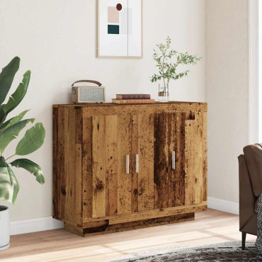 vidaXL Μπουφές Όψη Παλαιού Ξύλου 92x35x75cm Επεξεργασμένο Ξύλο 1 τεμ.