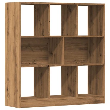 vidaXL Ντουλάπι βιβλίων Artisan Oak 97,5x29,5x100cm Ξύλο μηχανής 1 τεμ.