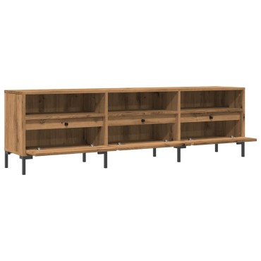 vidaXL Έπιπλο Τηλεόρασης τεχνίτης Δρυς 150x30x44,5 εκ