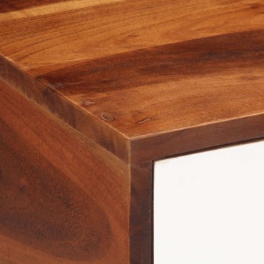 vidaXL Τραπεζάκι Βοηθητικό 45x30x45cm από Μασίφ Ξύλο Ακακίας 1 τεμ.