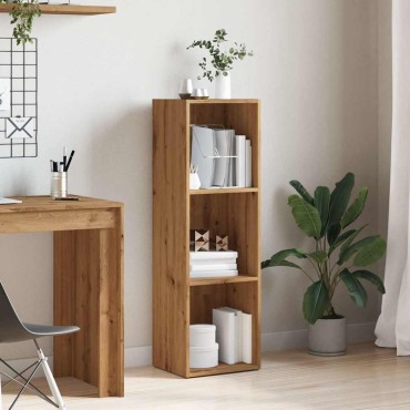 vidaXL Βιβλιοθήκη Artisan Δρυς 36x30x114cm Επεξεργασμένο Ξύλο 1 τεμ.