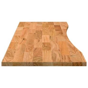 vidaXL Επιφάνεια Τραπεζιού Ορθογώνιος 160x50x2,5cm Μασίφ Ξύλο Δρυός 1 τεμ.