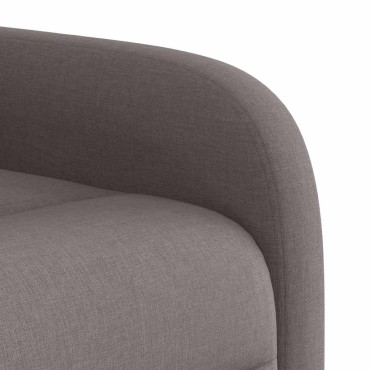 vidaXL Πολυθρόνα Ανακλινόμενη Taupe Υφασμάτινη 1 τεμ.