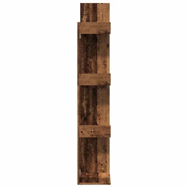 vidaXL Βιβλιοθήκη Παλιό Ξύλο 48x25,5x140cm από Μοριοσανίδα 1 τεμ.