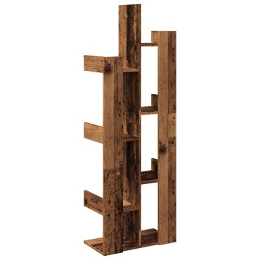 vidaXL Βιβλιοθήκη Παλιό Ξύλο 48x25,5x140cm από Μοριοσανίδα 1 τεμ.