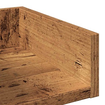 vidaXL Βιβλιοθήκη Παλιό Ξύλο 48x25,5x140cm από Μοριοσανίδα 1 τεμ.