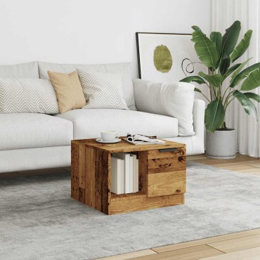 vidaXL Τραπεζάκι Σαλονιού Παλιό Ξύλο 50x50x36cm από Μοριοσανίδα 1 τεμ.