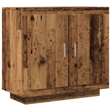 vidaXL Σκευοθήκη Παλιό ξύλο 80x40x75cm Ξύλο μηχανής 1 τεμ.