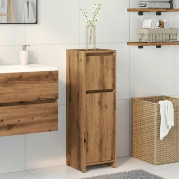 vidaXL Ντουλάπι Μπάνιου Τεχνίτης Δρυς 30x30x95cm Επεξεργασμένο Ξύλο