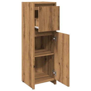 vidaXL Ντουλάπι Μπάνιου Τεχνίτης Δρυς 30x30x95cm Επεξεργασμένο Ξύλο