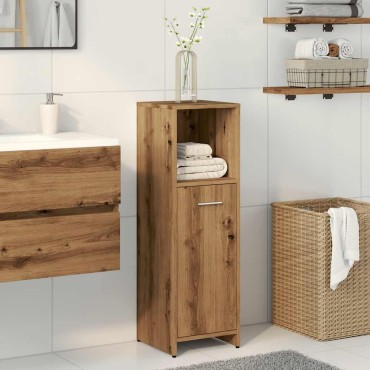 vidaXL Ντουλάπι Μπάνιου Τεχνίτης Δρυς 30x30x95cm Επεξεργασμένο Ξύλο