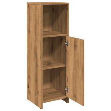 vidaXL Ντουλάπι Μπάνιου Τεχνίτης Δρυς 30x30x95cm Επεξεργασμένο Ξύλο