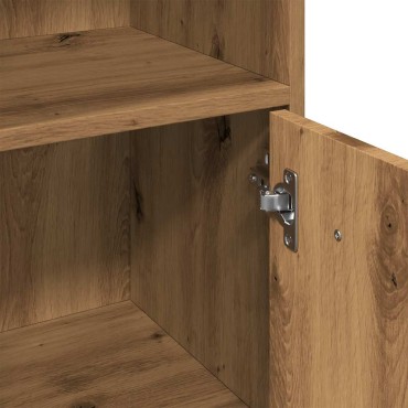 vidaXL Ντουλάπι Μπάνιου Τεχνίτης Δρυς 30x30x95cm Επεξεργασμένο Ξύλο