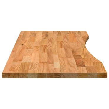vidaXL Επιφάνεια Τραπεζιού Ορθογώνιος 120x50x2,5cm Μασίφ Ξύλο Δρυός 1 τεμ.