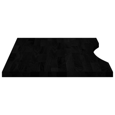 vidaXL Επιφάνεια Τραπεζιού Ορθογώνιος 80x50x2,5cm Μασίφ Ξύλο Δρυός 1 τεμ.