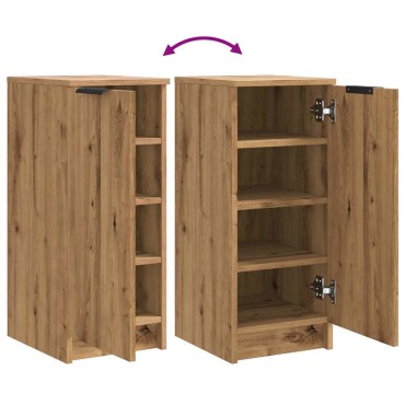 vidaXL Παπουτσοθήκη Χρώμα Αρτισιανή Δρυς 29,5x35x70cm Επεξ. Ξύλο