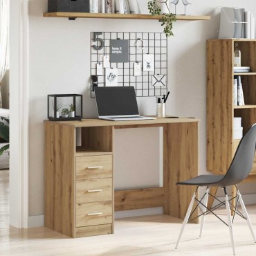 vidaXL Γραφείο Αρτισιανή Δρυς 102x76x50cm από Επεξεργασμένο Ξύλο 1 τεμ.