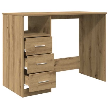 vidaXL Γραφείο Αρτισιανή Δρυς 102x76x50cm από Επεξεργασμένο Ξύλο 1 τεμ.