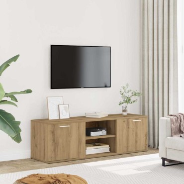 vidaXL Έπιπλο Τηλεόρασης Τεχνίτης Δρυς 120x34x37cm Επεξ. Ξύλο