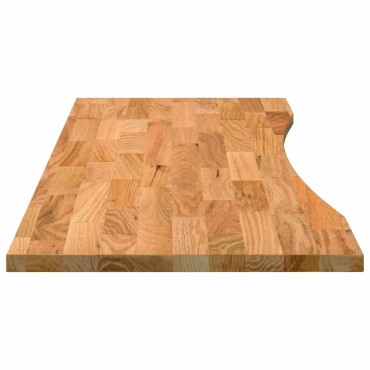 vidaXL Επιφάνεια Τραπεζιού Ορθογώνιος 140x50x2,5cm Μασίφ Ξύλο Δρυός 1 τεμ.
