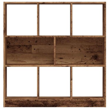 vidaXL Βιβλιοθήκη Παλιό Ξύλο 97,5x29,5x100cm από Μοριοσανίδα 1 τεμ.
