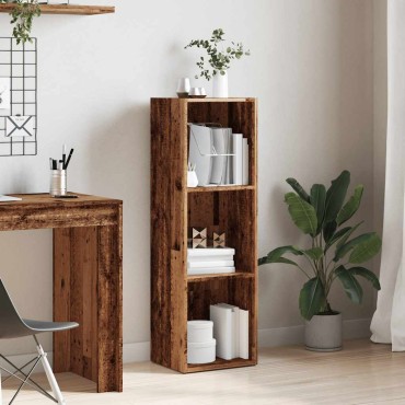 vidaXL Ντουλάπι βιβλίου Παλιό Ξύλο 36x30x114cm Μηχανικό Ξύλο 1 τεμ.