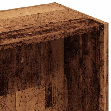 vidaXL Ντουλάπι βιβλίου Παλιό Ξύλο 36x30x114cm Μηχανικό Ξύλο 1 τεμ.