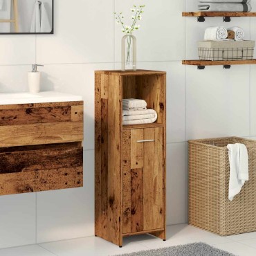 vidaXL Στήλη Μπάνιου Παλιό Ξύλο 30x30x95cm από Μοριοσανίδα 1 τεμ.
