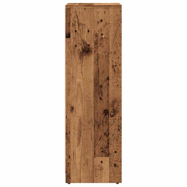 vidaXL Στήλη Μπάνιου Παλιό Ξύλο 30x30x95cm από Μοριοσανίδα 1 τεμ.