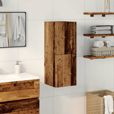 vidaXL Ντουλάπι Μπάνιου Κρεμαστό Παλ. Ξύλο 30x30x80cm από Επ. Ξύλο