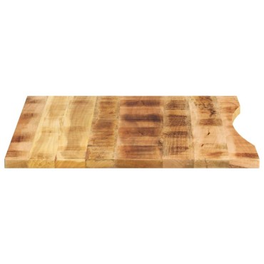 vidaXL Επιφάνεια Γραφείου Καμπύλη 110x80x2,5cm Μασίφ Ακατ. Μάνγκο