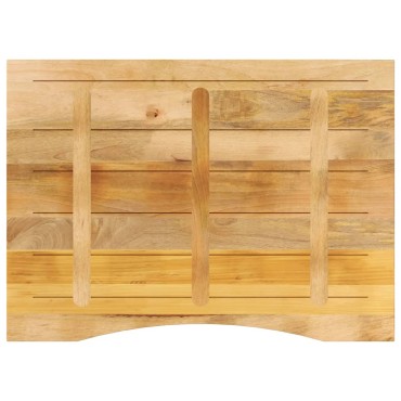 vidaXL Επιφάνεια Γραφείου Καμπύλη 110x80x2,5cm Μασίφ Ακατ. Μάνγκο