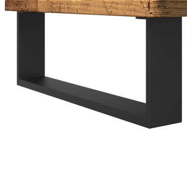 vidaXL Ντουλάπι μπάνιου Παλιό ξύλο 30x30x190cm Κατασκευασμένο ξύλο 1 τεμ.