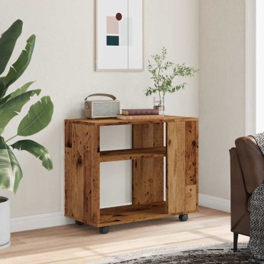 vidaXL Τραπέζι Βοηθητικό Παλιό Ξύλο 70x35x55cm Επεξεργασμένο Ξύλο 1 τεμ.