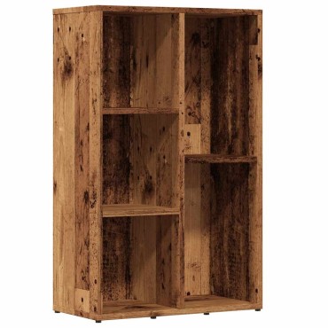 vidaXL Βιβλιοθήκη Όψη Παλαιού Ξύλου 50x25x80cm από Επεξ. Ξύλο 1 τεμ.