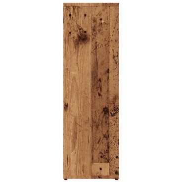 vidaXL Βιβλιοθήκη Όψη Παλαιού Ξύλου 50x25x80cm από Επεξ. Ξύλο 1 τεμ.