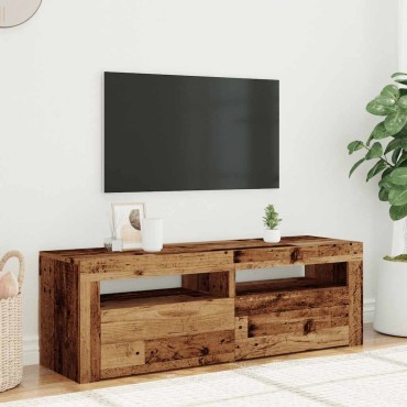 vidaXL Έπιπλο Τηλεόρασης LED Όψη Παλαιού Ξύλου 120x35x40cmΕπεξ. Ξύλο